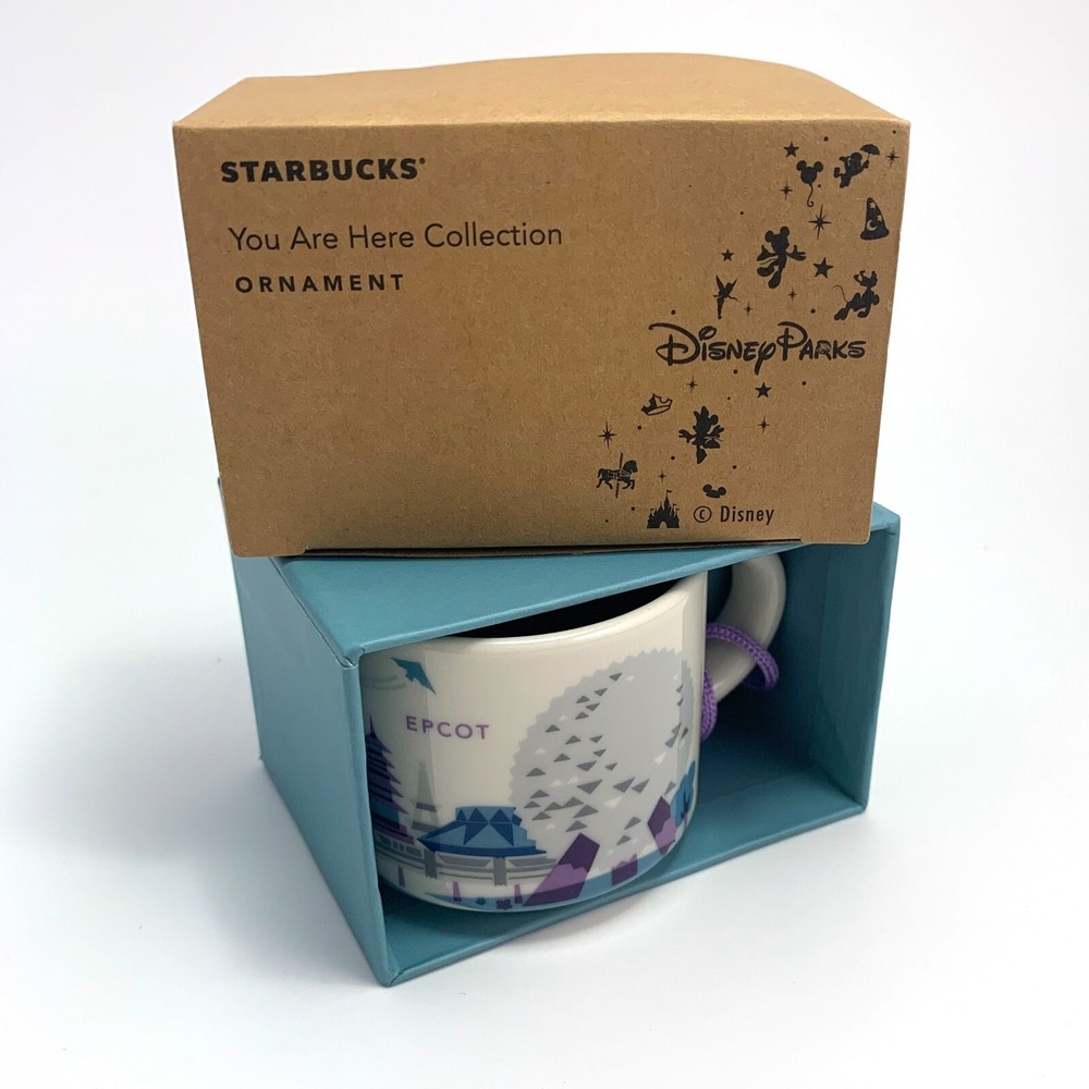 Starbucks You Are Here Collection Epcot 2 oz. Espresso Mug Ornament Disney Parks